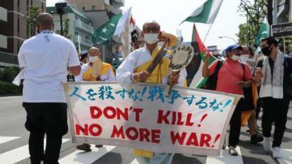 Japonya'da İsrail’in eylemleri protesto edildi