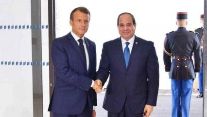 Macron ve Sisi Paris'te görüştü