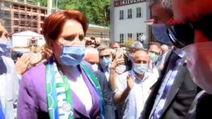 Meral Akşener'e vatandaştan HDP ile ittifak tepkisi! Rize ziyaretinde arbede çıktı