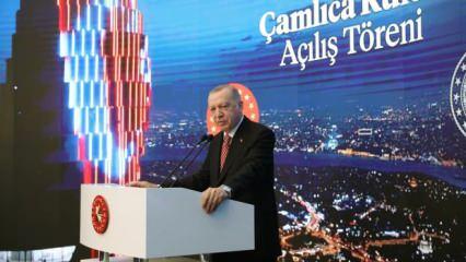 İstanbul'un yeni simgesi Çamlıca Kulesi açıldı! Erdoğan'dan önemli açıklamalar