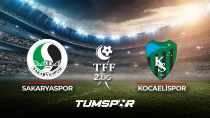 Kocaelispor Sakaryaspor maçı ne zaman saat kaçta hangi kanalda? İşte Kocaeli Sakarya maçı 11'leri!