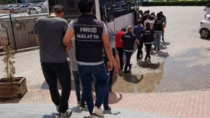 Malatya'da zehir tacirlerine operasyon: 17 tutuklama