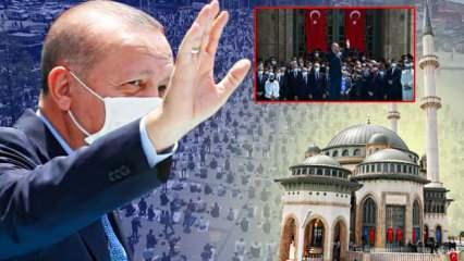 Erdoğan 150 yıllık hayali gerçekleştirdi: Taksim Camii ibadete açıldı