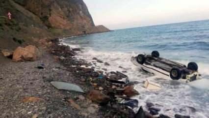 Tekirdağ'da otomobil denize uçtu: 5 yaralı 