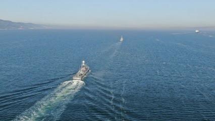 Türkiye’nin savaş gemileri birer birer denize açıldı! DENİZKURDU-2021 başladı...