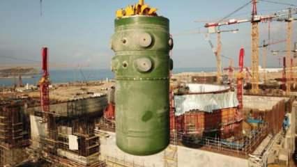 Akkuyu NGS'de birinci ünitenin reaktör kabının montajı tamamlandı