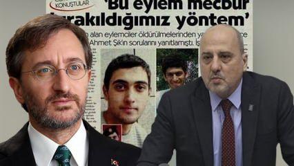 Terörü aklamaya çalışan Ahmet Şık, Altun’un paylaşımından şikayetçi oldu!