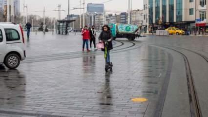 İstanbul'da elektrikli scooterlara kaldırım yasağı