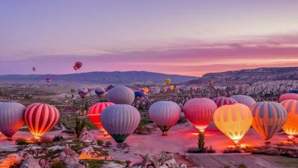 Kapadokya’da balon turları iptal edildi 