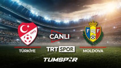 Türkiye Moldova maçı canlı izle! TRT Spor Türkiye Moldova hazırlık maçı canlı skor takip!