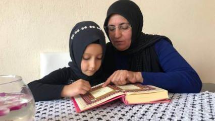 Anneannesine özendi, 6 yaşında Kuran-ı Kerim öğrendi!
