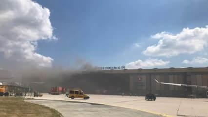 Atatürk Havalimanı uçak hangarında patlama