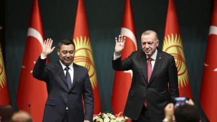 Başkan Erdoğan-Cumhurbaşkanı Caparov basın toplantısında önemli mesajlar
