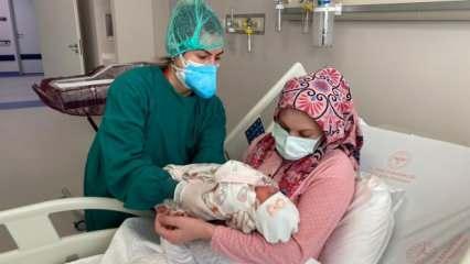 Doğuma 5 gün kala koronavirüse yakalandı, hastalığı bebeğiyle yendi!