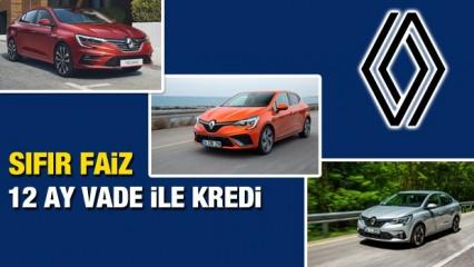 Faizsiz sıfır araç satışı sürüyor! Sıfır faiz ile 2021 Renault Megane, Clio, Taliant kampanyası