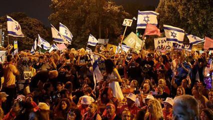 İsrailliler Netanyahu'nun gidişini kutladı!