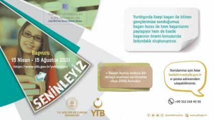 YTB, liseyi yeni bitiren başarılı gençleri ödüllendiriyor 