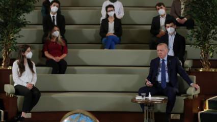 Doktora öğrencileriyle buluşan Cumhurbaşkanı Erdoğan'dan son dakika açıklamalar