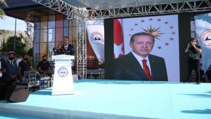 Erdoğan telefonla açılışa katılıp duyurdu: Dünyada bununla yarışabilecek bir kurum yok!
