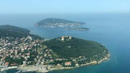 Marmara Denizi'nde müsilajın son durumu havadan görüntülendi