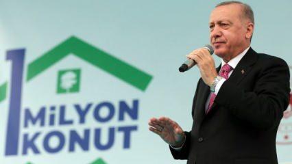 Başkan Erdoğan TOKİ'nin 1 milyonuncu anahtar teslimi töreninde konuştu
