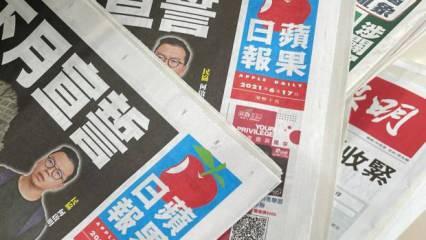 Çin'in Hong Kon'da gazete kapatmasına 21 ülkeden tepki 