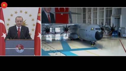 Dev nakliye uçaklarına yeni tesis! Başkan Erdoğan'dan önemli açıklamalar