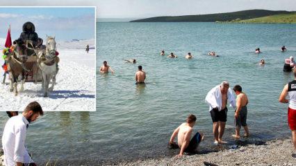 Kışın buz tutuyor, yazın serinletiyor: Çıldır Gölü