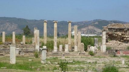 Magnesia Antik Kenti'ndeki 'Zeus Tapınağı'nı gün yüzüne çıkıyor