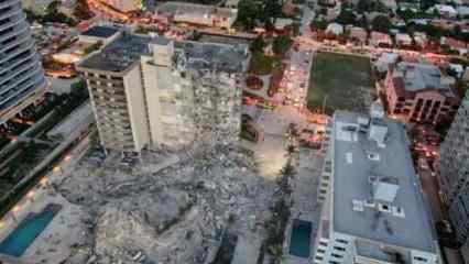 Miami'de çöken 13 katlı binada ölü sayısı 54'e çıktı