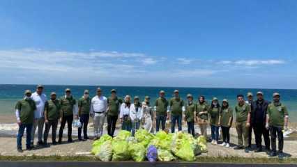 Trabzon’da sahiller atıklardan arındı