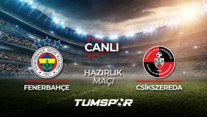 Fenerbahçe hazırlık maçı canlı izle! Fenerbahçe You Tube kanalı FB Csikszereda canlı skor