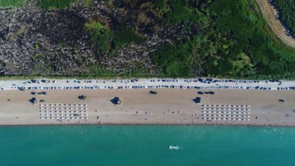 Konya Ovası'nda Akdeniz sahillerini aratmayan plaj keyfi