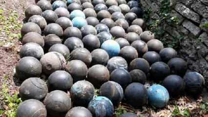 Merdivenlerini yenilemek için yıkan adam, toprağa gömülü 160 adet bowling topu buldu