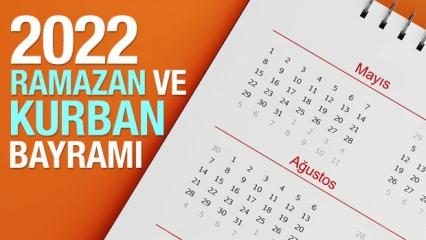 2022 Ramazan Bayramı ve Kurban Bayramı ne zaman?  Diyanet Dini Günler Takvimi!