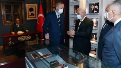 Erdoğan'dan Alparslan Türkeş'in doğduğu müze eve ziyaret