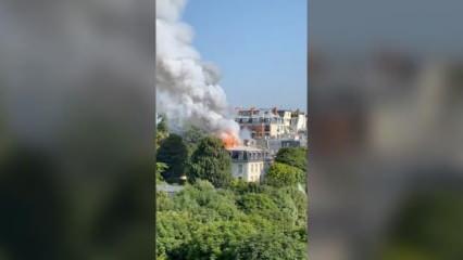 Fransa’da Başbakanlık binası yakınlarında korkutan yangın!