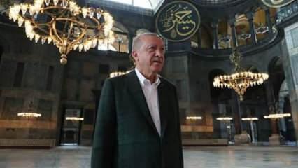 Son Dakika: Başkan Erdoğan'dan Ayasofya mesajı