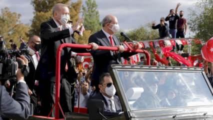 Başkan Erdoğan'ın Kıbrıs ziyareti dünya siyasetinde deprem etkisi yarattı! 