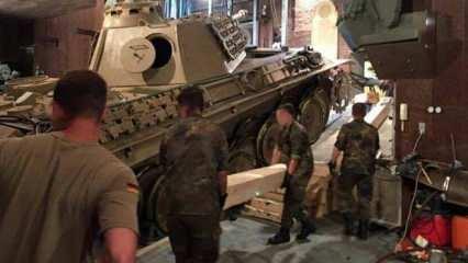 Evin bodrumundan 2. D&uuml;nya savaşından kalma tank &ccedil;ıktı! Şoke eden anlar...	