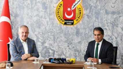 Kayseri OSB Başkanı Nursaçan, Gazeteciler Cemiyeti’ni ziyaret etti