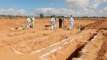 Libya'nın 'toplu mezarlar kenti' Terhune'de 12 ceset daha bulundu