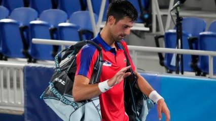 Novak Djokovic'in 'altın-slam' hayali suya düştü