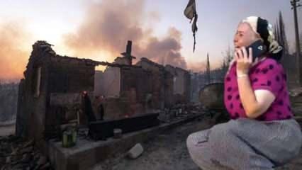 Yangında evi yanan kadının feryadı yürekleri dağlamıştı! Alinur Aktaş harekete geçti