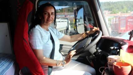 Çanakkale’de bir ilki gerçekleştirdi! Çan'ın ilk kadın TIR şoförü