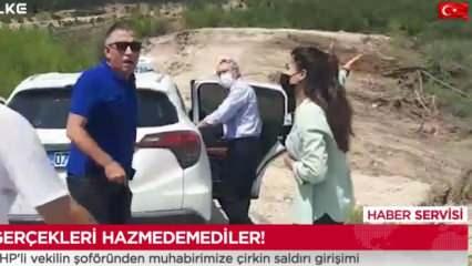 CHP'li vekilden Ülke TV muhabirine çirkin saldırı!