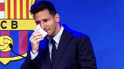 Lionel Messi gözyaşlarını tutamadı!