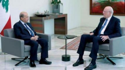Lübnan'da  Cumhurbaşkanı Avn ile Mikati arasında yeni görüşme