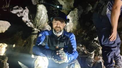 Mağarada mahsur kalan muhabirin 8 saatlik yaşam mücadelesi