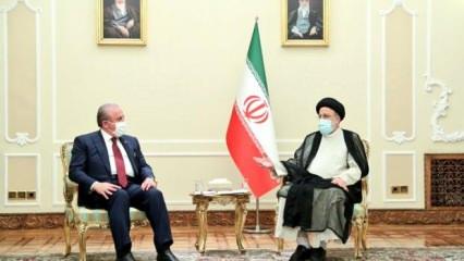 TBMM Başkanı Şentop'tan İran Cumhurbaşkanı Reisi ile önemli görüşme